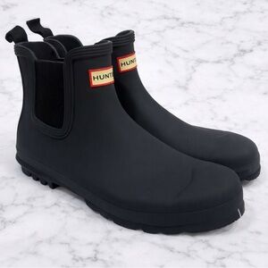 Hunter Original Chelsea Matte Ankle Rain Boots Women’s 11 Black EU 43 UK 9